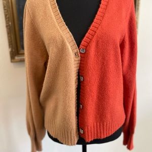 Womens Z Supply color block sweater size medium. Cardigan super soft.